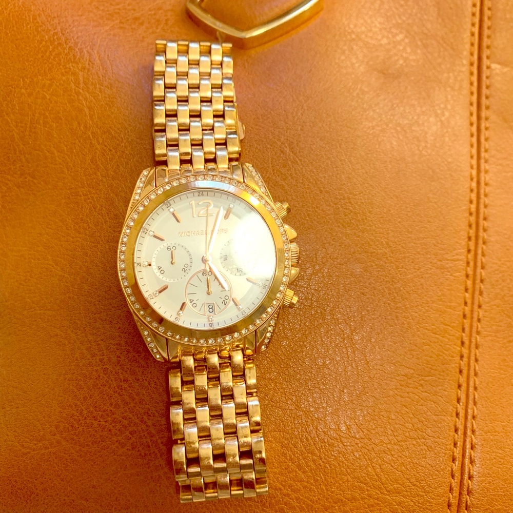 Rose gold Michael Kors watch